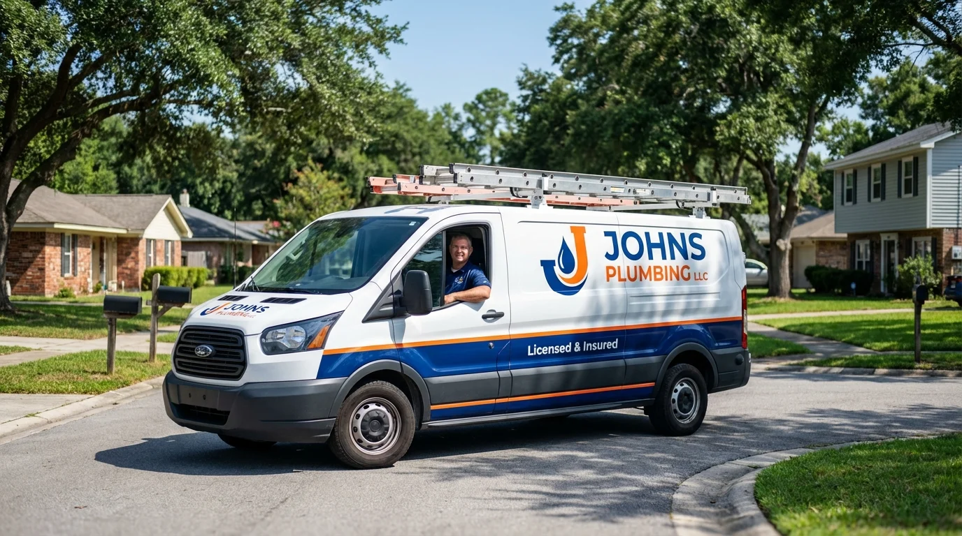 Johns Plumbing LLC service van in Princeton, KY